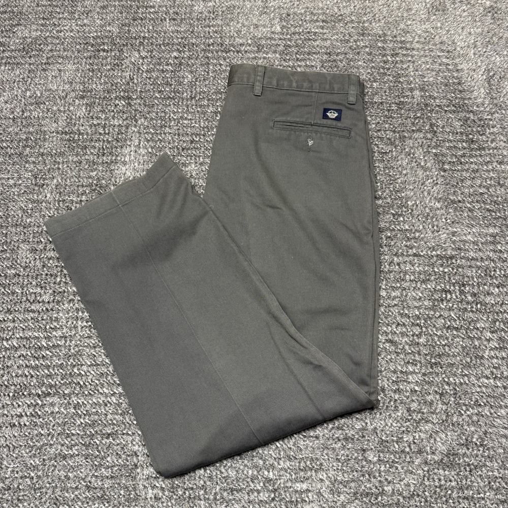 Vintage Dockers Pants Mens‎ 38x30 Gray Pleated Chino Straight Leg 90s